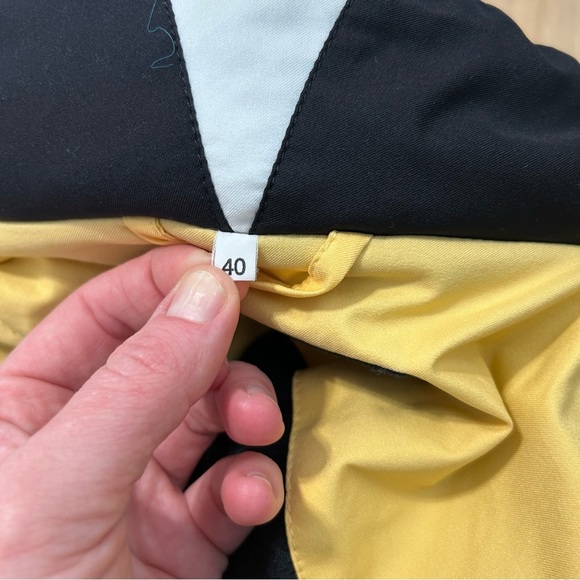 MDC Dora Pfister Yellow Black Ski Jacket Weather-Resistant Women’s Size US 12 - Picture 9 of 9